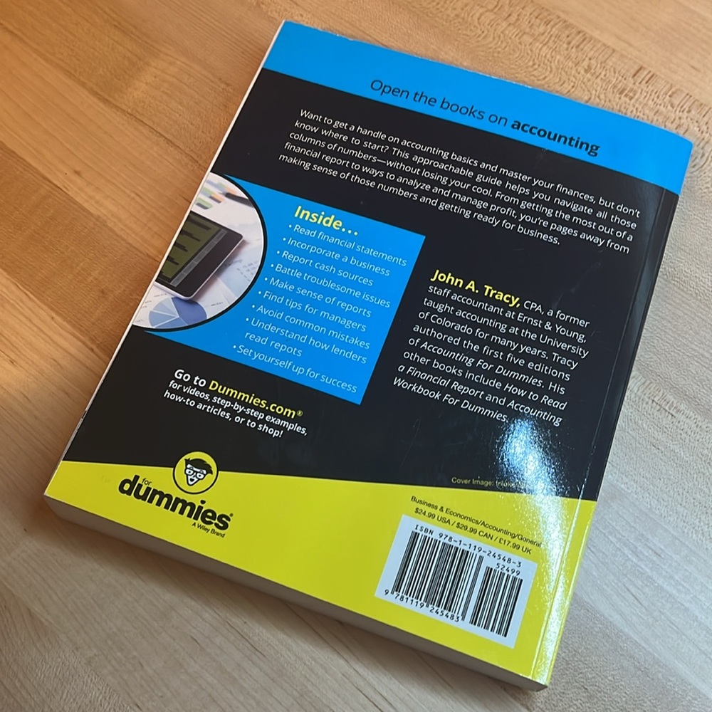 Accounting for Dummies (6th Edition) by John A. Tracy, CPA - Picture 5 of 5